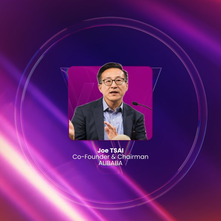 VivaTech's tweet image. A major voice in global tech joins #VivaTech again, @joetsai1999, Co-Founder &amp;amp; Chairman @AlibabaGroup, will share why agentic AI could unlock trillions in value, and how China is gaining ground with its power grid and open-source models 🤖
