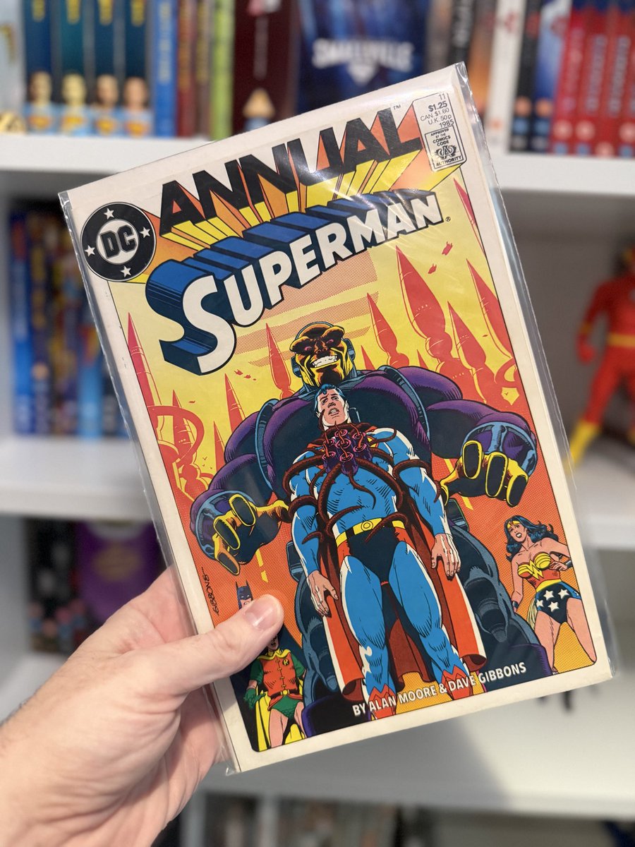 Pitwar's tweet photo. For the Man Who Has Everything is arguably the best one and done #Superman story of all time #DC #Comics https://t.co/6uvYPAsiiM