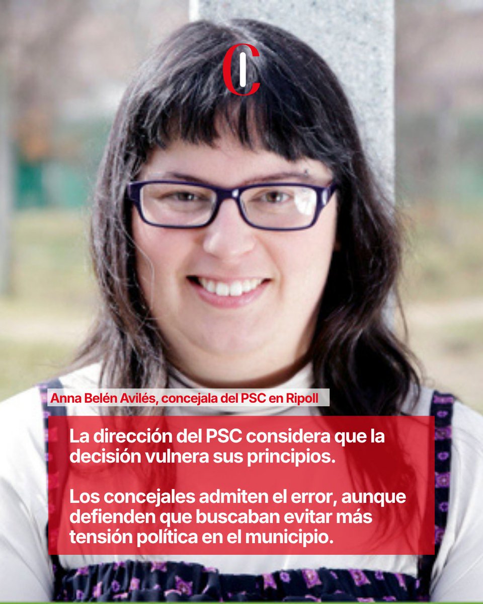 cronicaglobal's tweet image. 🚨 El PSC aparta a sus concejales en Ripoll tras facilitar la aprobación de los presupuestos de Orriols con su abstención

📉 El partido considera que vulnera sus principios y abre una crisis interna

cronicaglobal.elespanol.com/politica/20260…

#AliançaCatalana #PSC #Ripoll #Política #CrónicaGlobal