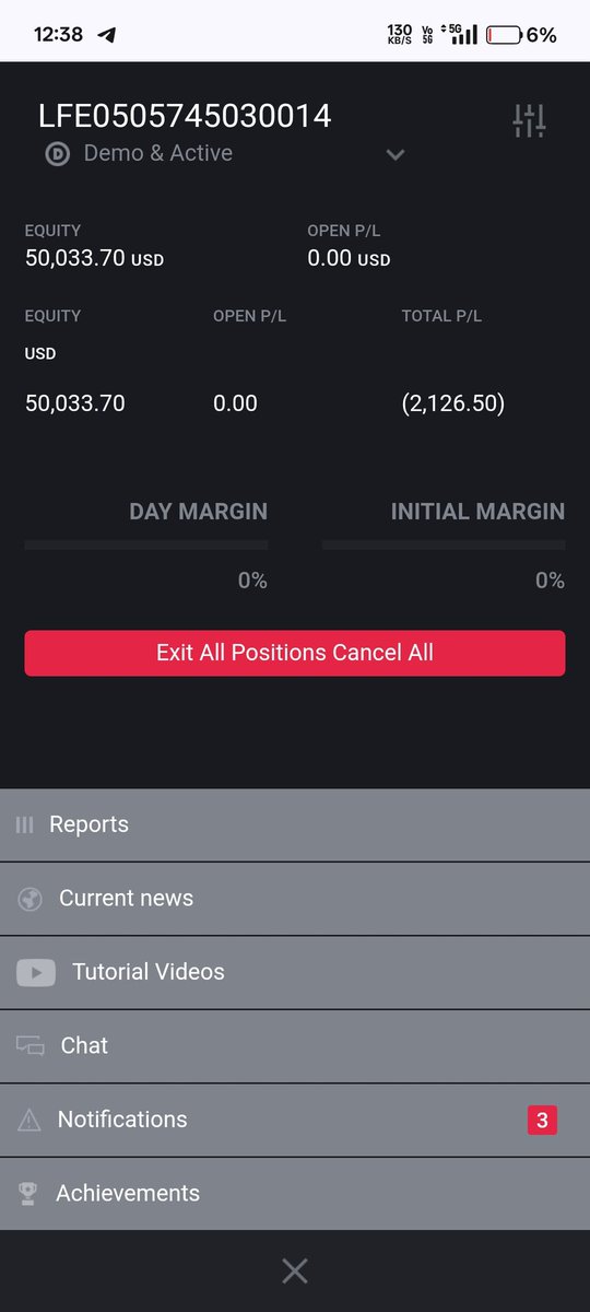 _avdhoot_1402's tweet photo. ⚠️ ACC blew.
Morning by 1 point tp missed than sl. And than I plan to plan sell with proper setup. I set limit and now I see market given tp without fill limit. And now london open spike and max loss booked. 🥲 Mistake to check mobile and remove limit. And also I increase risk. https://t.co/ayPzKbWNim