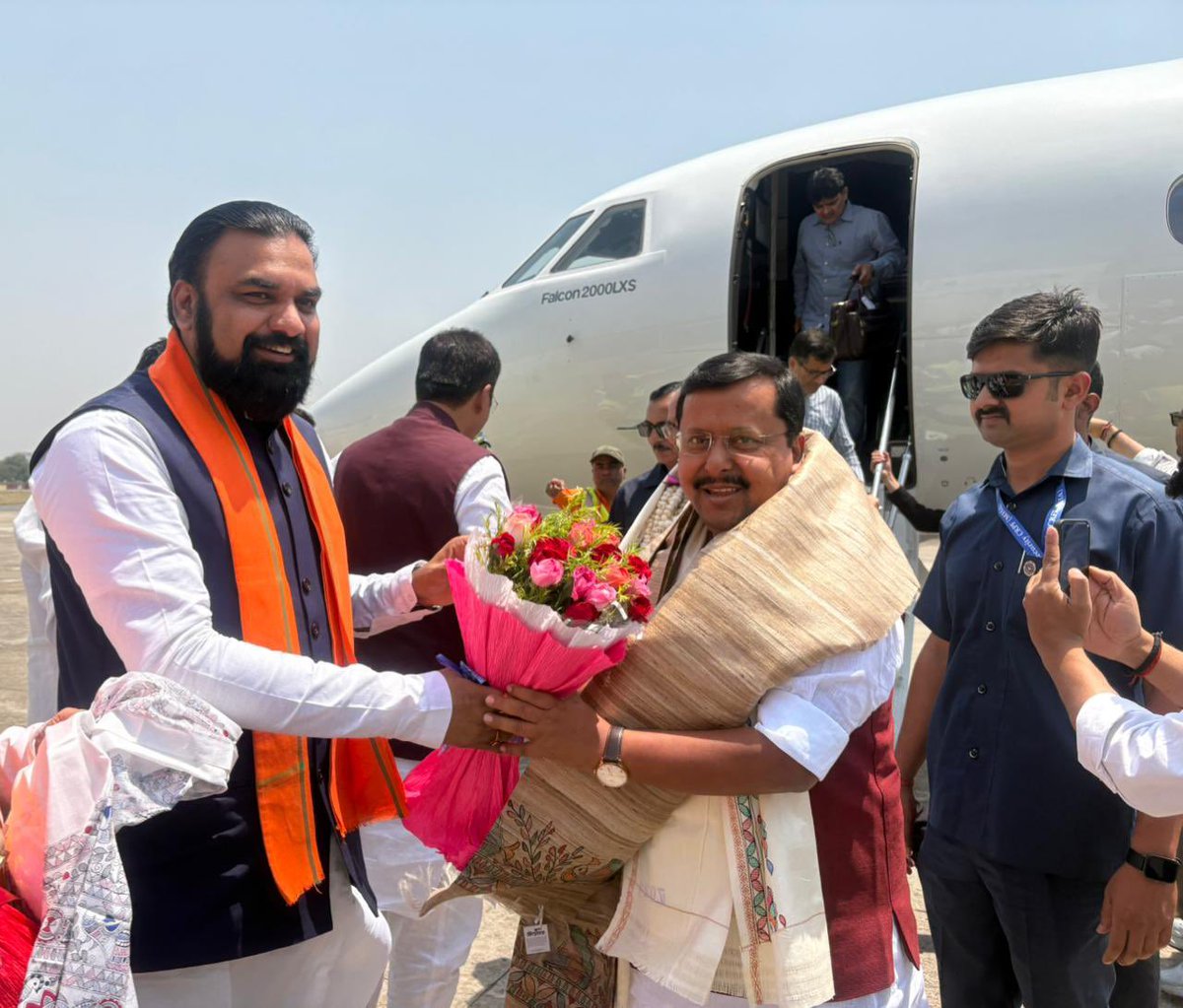 Mukesh_Journo's tweet image. इसी बीच राष्ट्रीय अध्यक्ष जी का आगमन #Bihar