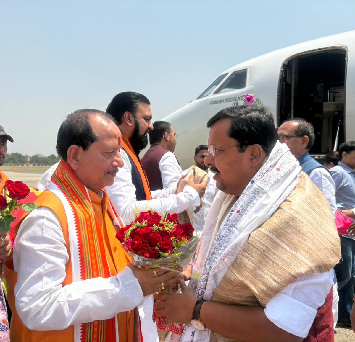 Mukesh_Journo's tweet image. इसी बीच राष्ट्रीय अध्यक्ष जी का आगमन #Bihar