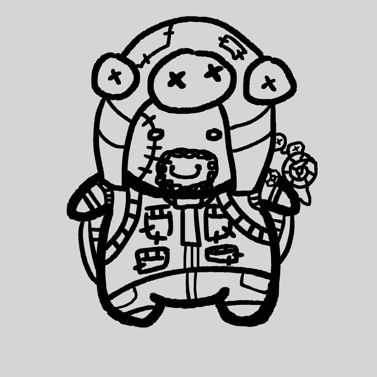 b333po's tweet photo. Thanks to an art idea with my friends, I'm able to draw my favorite A tier: Mr. Turtle (`≠┏┓⊗´) 
#kurtfrank #kurtfrankidv #kurtle #idv https://t.co/zhFoGYqlSq