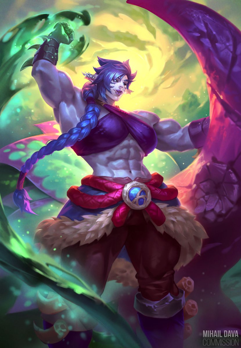 mihail_dava's tweet image. My new illustration with the buff haranir girl Yemoja.
The new race looks fantastic!! Love playing and drawing them SM.
#warcraft