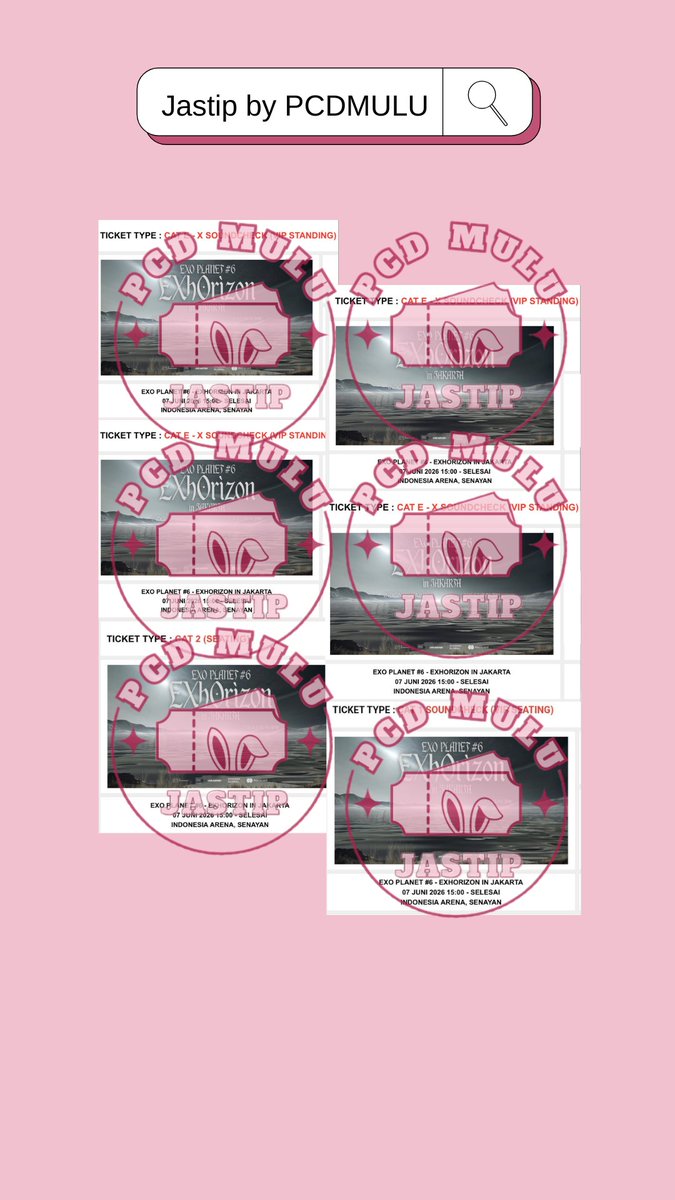 PCDMULU • Jastip Jaswar tuker tiket konser 💫 tweet media