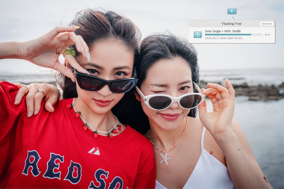DragonKazoo77's tweet photo. 260414 ๐ #Solar x #9m88 Floating Free has surpassed 2M streams on Spotify ๐ฅ
Let's also stream
Floating Free
๐https://t.co/lccIbJwYoX
Your Your Star
๐https://t.co/bgZ0ripHFt
My Wish
๐https://t.co/AAIZMR9EEm
#Floating_Free #์๋ผ #้ ๆจ #้ๅฎนไป #๋ง๋ง๋ฌด #MAMAMOO @RBW_MAMAMOO https://t.co/Cx7nSpEztt