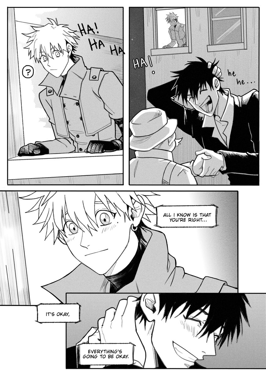 Freeflorbe's tweet photo. #vashwood comic, pages 15 to 17.
Read from left to right 😊.
I'm finally back with it guys, hope you enjoy it! https://t.co/hPjrMBu3nh