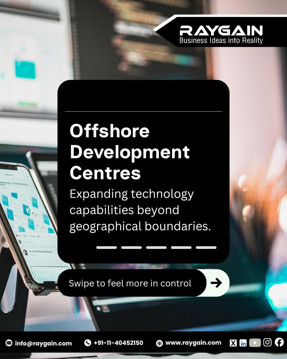 RaygainT90655's tweet image. Scaling innovation with global talent. Offshore Development Centres help businesses expand teams, accelerate development, and drive digital growth.

Raygain Technologies delivers reliable ODC solutions for modern businesses.

#OffshoreDevelopment #ODC #TechInnovation