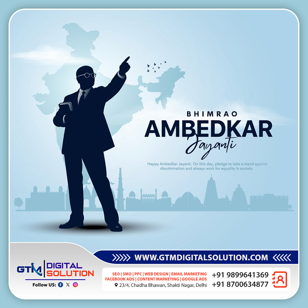 gtmsolution1's tweet photo. 🕊️ Dr. Bhimrao Ambedkar Jayanti! 🕊️
•
A true visionary who believed in equality, empowerment, and education—values that continue to guide us even today ✨ 💻

✨ “Be educated, be organized, and be agitated.”
•
•
#AmbedkarJayanti #DrBRAmbedkar #DrAmbedkar #JaiBhim #BabaSaheb https://t.co/wwgbLMSize