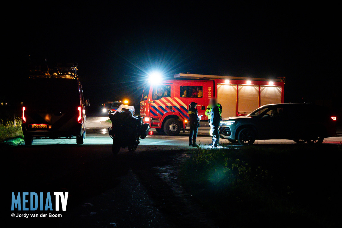 Bestuurder bestelbus te water geraakt en aangehouden in Klaaswaal