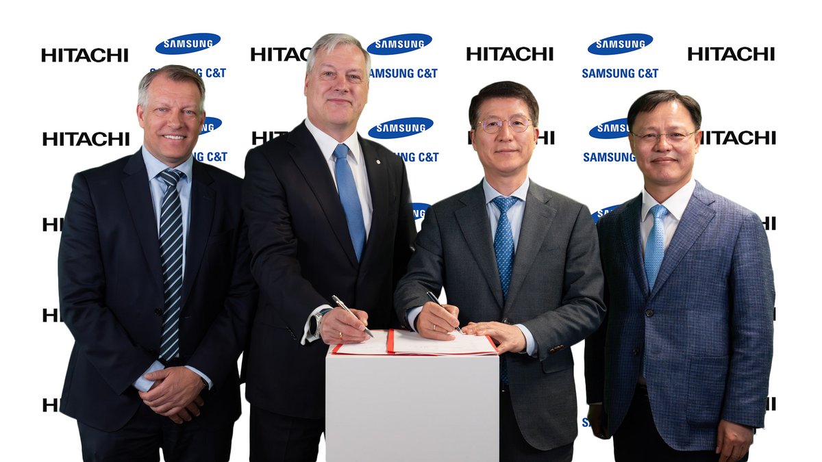hitachienergy's tweet photo. As clean energy and electrification scale up, grids must respond faster and more flexibly. Hitachi Energy’s new MoU with Samsung C&T focuses on resilient HVAC grid infrastructure to support secure, reliable power flows across Europe.
🔗 https://t.co/MDuudUm5hq
#GridFlexibility #Innovation #EnergySecurity #HitachiEnergy