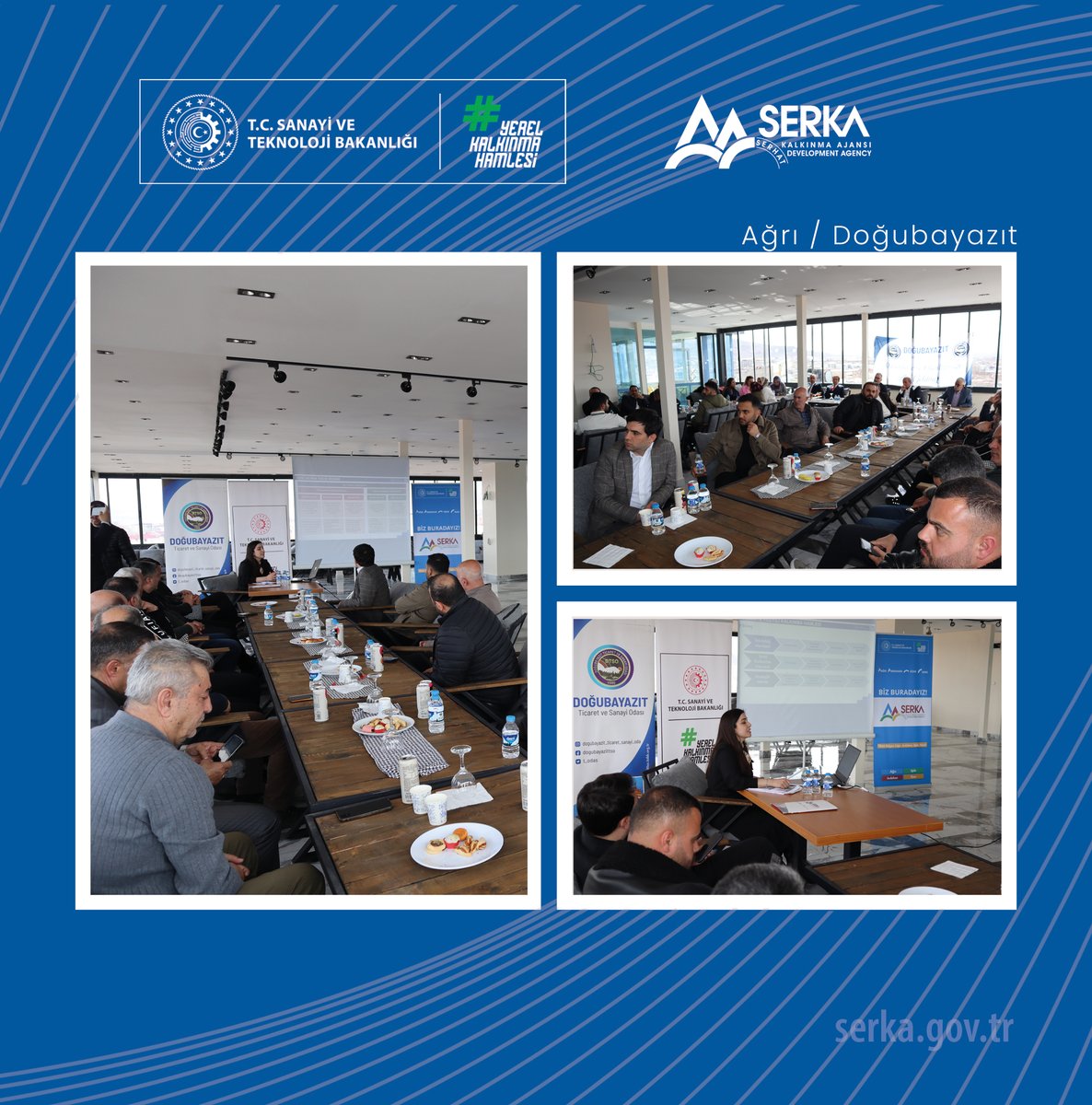 📍 #Doğubayazıt #Ağrı

SERKA ve Doğubayazıt TSO iş birliğiyle “2026 #YerelKalkınmaHamlesi Teşvik Programı” bilgilendirme toplantısı gerçekleştirildi.

🔗 serka.gov.tr/haber/haberler…

<a href="/TCSanayi/">Sanayi ve Teknoloji Bakanlığı</a> <a href="/KalkinmaAjansGM/">Kalkınma Ajansları Genel Müdürlüğü</a>