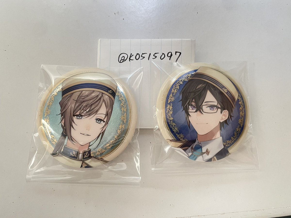 k0515097's tweet photo. 【交換】にじさんじ 缶バッチビスケット

譲▶︎画像1枚目 どちらでも大丈夫です
求▶︎画像２枚目の〇

郵送のみの対応です

検索からのお声かけお待ちしております🙇‍♀️ https://t.co/bsnxjSwEBs