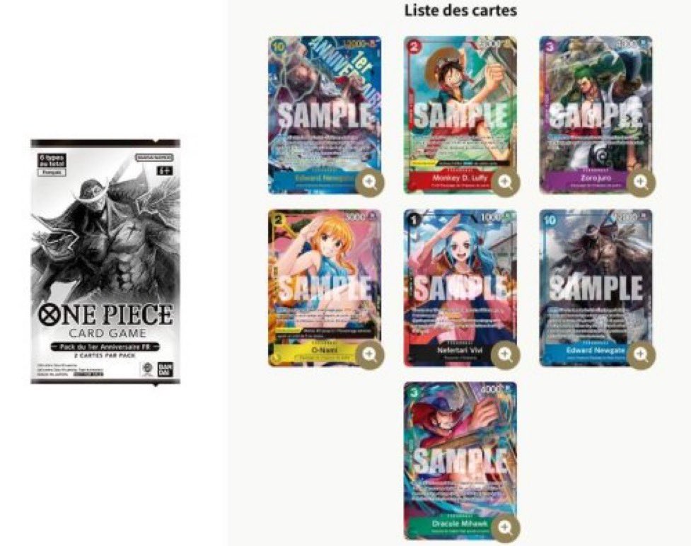 KeSaDrop's tweet photo. Vous avez réussi à avoir des booster 1er anniversaire français #OnePieceTCG ? https://t.co/cjaVlAdNtI
