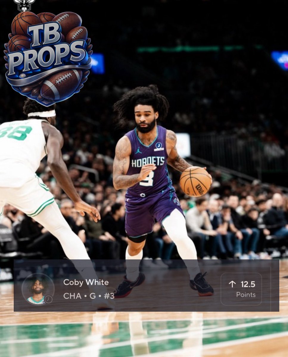 Anddd We’re Back🔥🔥🔥

☀️Early Bird Prop☀️

💰Coby White 12.5 Pts “O”💰

- The Post Season Is Here🔥Role Players Will Play A Vital Part In Winning💎 W/Cha This Season He’s Avg 16PPG✅W/A 62% HR 🔥 L15 H2H Vs The Heat He’s 15/15🤯🤯 Avg 18PPG💎 W/100% HR🔥H2H In Games W/Cha He’s