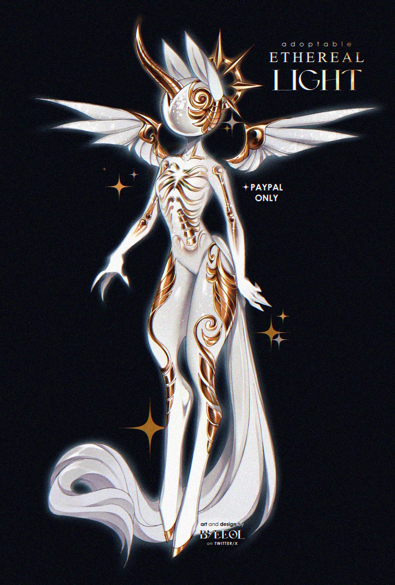 S_byeeol's tweet image. ✦✦ 𝙴𝚝𝚑𝚎𝚛𝚎𝚊𝚕 𝙻𝚒𝚐𝚑𝚝 ✨|| 𝐚𝐮𝐜𝐭𝐢𝐨𝐧         

 rules and bids below~  
💵Payment via Pay//pal (usd)

#adoptable #adoptableopen #characterdesign #artshare #originalcharacter #illustration