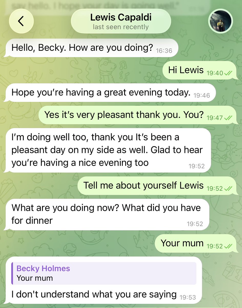 Becky Holmes hates spinach tweet media