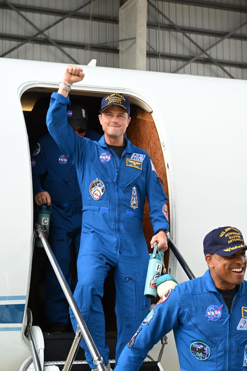 NASA_Johnson's tweet image. Wheels down on a mission generations waited for. 🛬

After completing their historic journey around the Moon on Friday, April 10 at 8:07pm ET, the @NASAArtemis II crew returned to Ellington Field, marking the final milestone of their mission. Teams across @NASA came together for