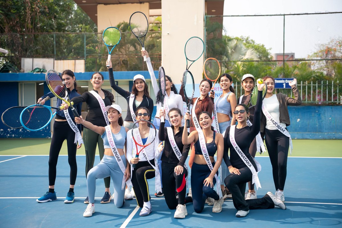 jmondalfcs's tweet photo. An action-filled day unfolded at our campus as we hosted the Top 30 state winners of the 61st Femina Miss India 2026 for a specially curated Sports Day.
From trying their hand at archery to cycling at the velodrome, and from court games like tennis and pickleball to yoga &amp; Zumba. https://t.co/DjtXPoqEsE