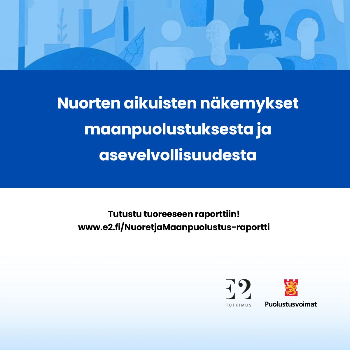 e2_tutkimus's tweet photo. E2 Tutkimus selvitti Puolustusvoimien toimeksiannosta 18–30-vuotiaiden Suomessa asuvien nuorten aikuisten näkemyksiä maanpuolustuksesta ja asevelvollisuudesta.

Tutustu tuoreeseen raporttiin:
https://t.co/1JQNFkwMvd

tai lue tiiviisti ketjusta 🔗

#NuoretjaMaanpuolustus https://t.co/RLpIdwCKB3