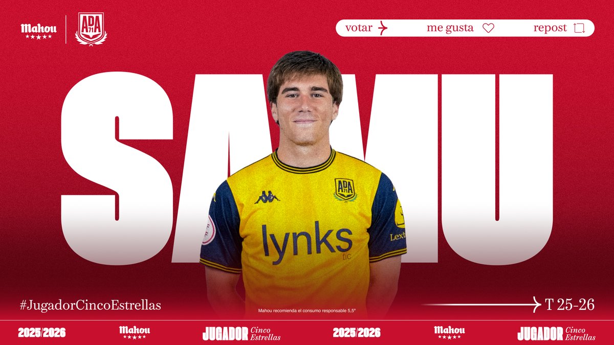 futbolmahou's tweet photo. RT o MG si crees que Samu Rodríguez ha sido el #JugadorCincoEstrellas del @AD_Alcorcon en marzo. (3/5) https://t.co/S7jBqGSAXR