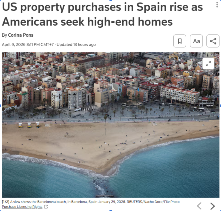 Americans are snapping up high-end luxury properties in Spain at record rates.

But history buffs might feel a sense of déjà vu...

In the late 1980s, Japanese investors went on a massive buying spree of iconic U.S. real estate, and then what happened next? The 1990s asset bubble