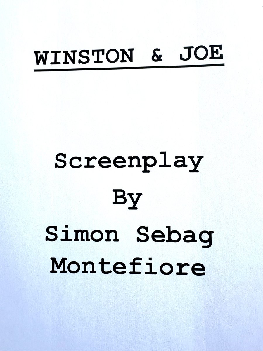 Exciting…. 
I ve written a screenplay for a movie WINSTON &amp; JOE.

Its being developed by Matt Reeves &amp; Lynn Harris's 6th &amp; Idaho.

The story of the first meeting of Stalin and Churchill, Moscow August 1942.   Its about power but also personality - and its bit like a turbulent