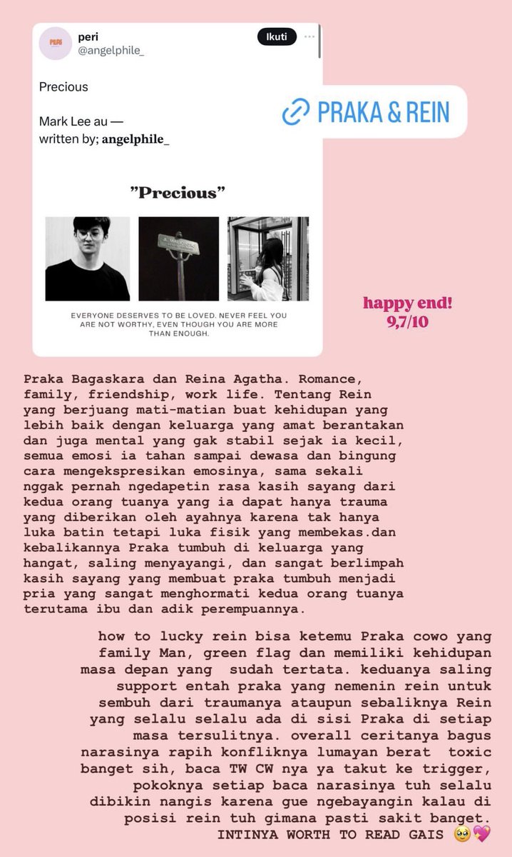 21. Precious Mark Lee au
📊 9,7/10
💌 happy end!