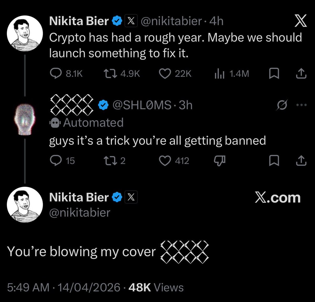 Kinglotoos_OG's tweet image. Don’t get too excited yet 

Gm and happy Tuesday frens, let’s make it count