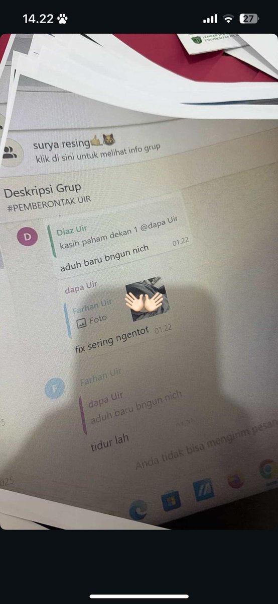gheyswagmaa's tweet photo. @sampahfhui R4pist culture dimulai dari obrolan tongkrongan kaya gini nih. JADI STOP MAKING OBROLAN KY GITU TUH AS A JOKE! belum lama temen aku juga dapet perlakuan yang sama persis begini, tapi apa? kasusnya berlalu gitu aja, ngga ada tindakan dari pihak kampus. sedangkan korban trauma! https://t.co/Wwr32BLS4Z