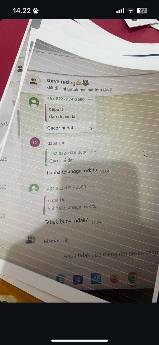 gheyswagmaa's tweet photo. @sampahfhui R4pist culture dimulai dari obrolan tongkrongan kaya gini nih. JADI STOP MAKING OBROLAN KY GITU TUH AS A JOKE! belum lama temen aku juga dapet perlakuan yang sama persis begini, tapi apa? kasusnya berlalu gitu aja, ngga ada tindakan dari pihak kampus. sedangkan korban trauma! https://t.co/Wwr32BLS4Z