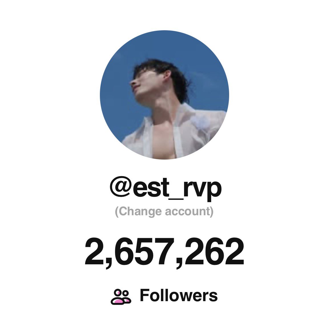 mypspace2308's tweet image. STATISTICS @EstRvp 📈

✨X

12.04   647,406
13.04   650,930  (+3,524)

✨INSTAGRAM

12.04   2,651,251
13.04   2,657,262  (+6,011)

✨TIKTOK

12.04    2,246,640
13.04    2,254,643  (+8,003)

#est_rvp