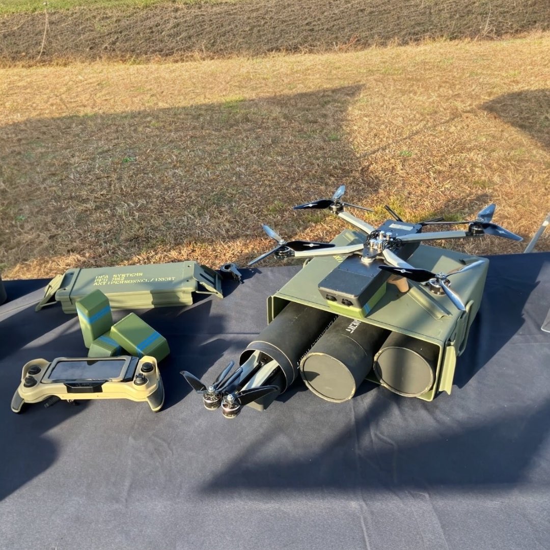 Drone_Wars_'s tweet image. DFA Systems plans to reportedly test its “Precision Flying Grenade” at ISOF Range 2026 in Nevada. The system is a compact quadcopter-style strike drone for small-unit operations. #USA #UAV #DroneWar #Defense