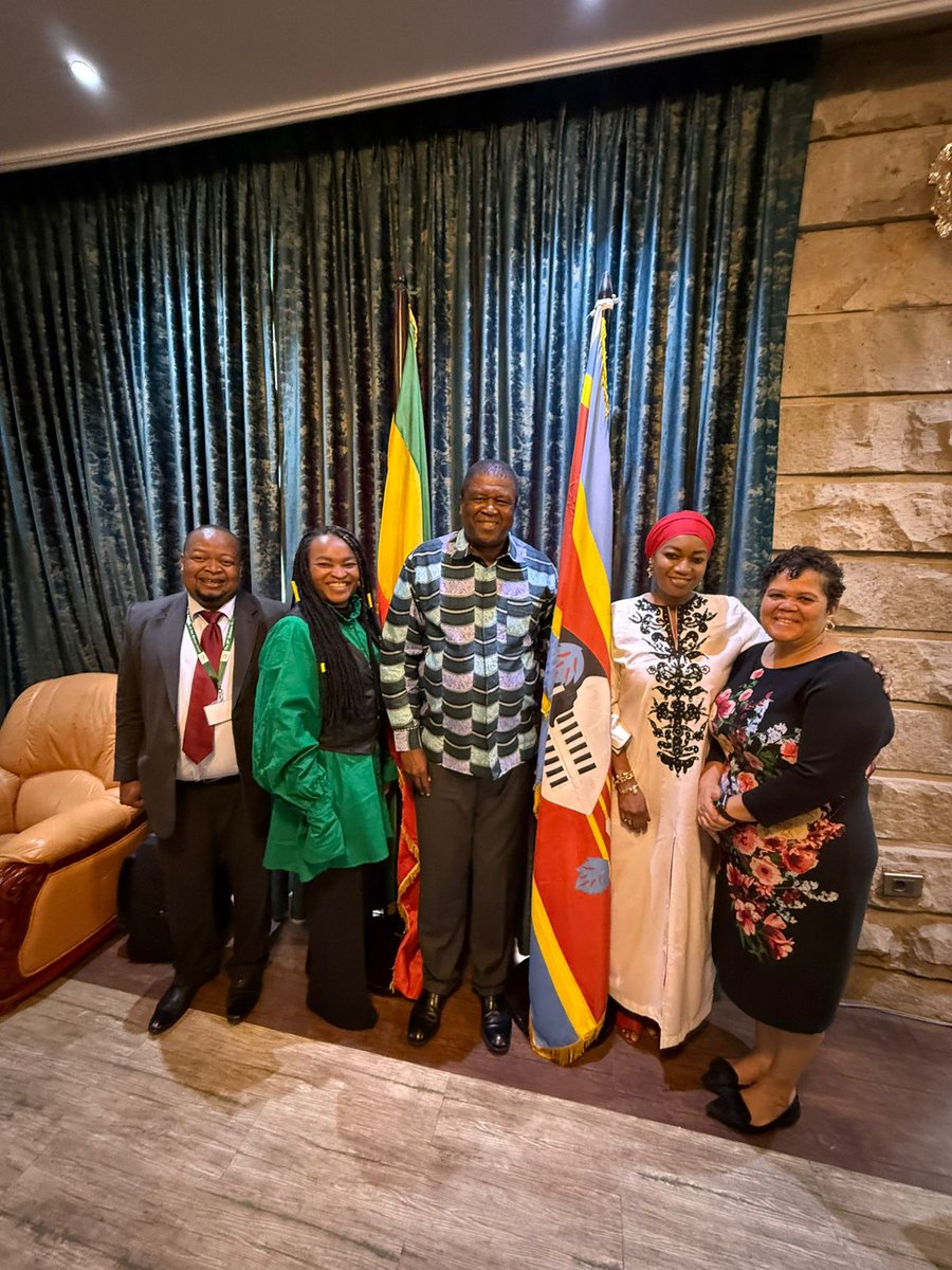 AmbJJagne's tweet image. As part of my advocacy and lobbying mandate, I had the honour of meeting H.E. Almon Mahlaba Mamba in Addis Ababa to advance the integration of Children in situations of conflict within AU peace and security processes. #Protectionofchildren