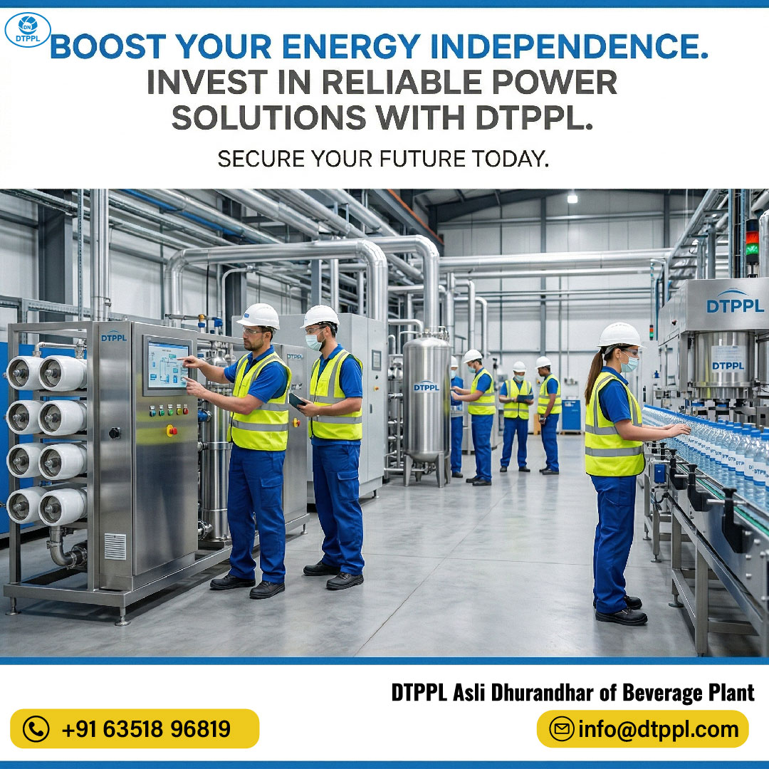 dtppl_india's tweet image. Power defines performance⚡

DTPPL delivers reliable energy solutions for smooth, efficient, and future-ready plant operations.

For more, Visit: dtppl.com

#DharmanandanTechnoProjectsPvtLtd #DTPPL #ReliablePower #EnergySolutions #IndustrialEfficiency #BeveragePlant