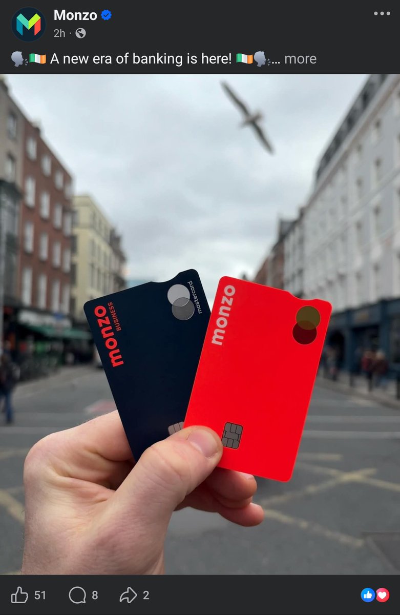 aidenmckenna's tweet photo. @monzo Have you FINALLY got rid of those awful embossed name and number bumps on the original Coral cards?! 😍 https://t.co/RSq7tRzFK6