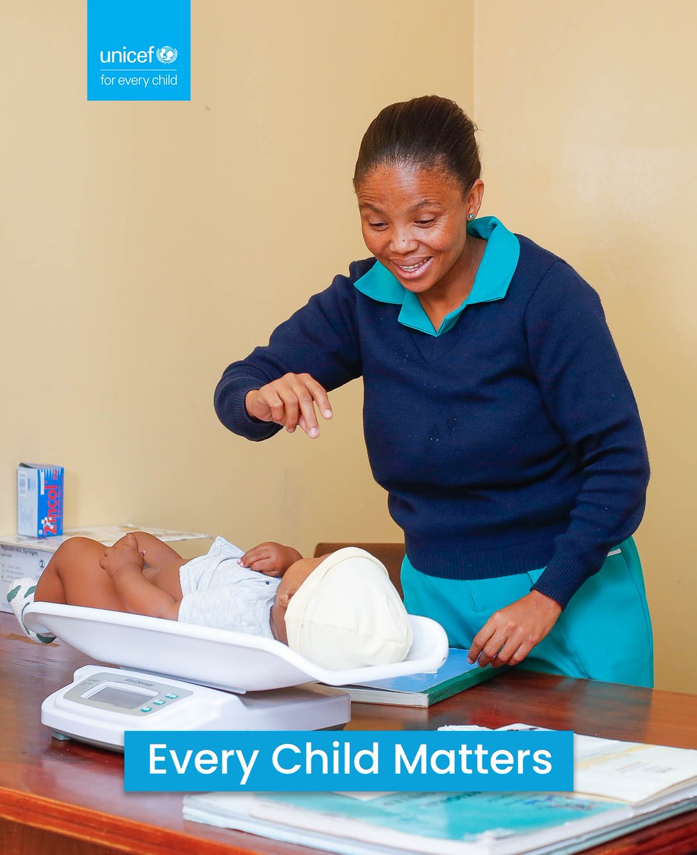 UNICEFBotswana's tweet image. “I do this work because every child matters.” 
Behind every healthy child is a health worker who never gives up. 
This week, we celebrate their courage, compassion, and commitment. 
#WorldHealthWorkerWeek #HealthWorkers #ForEveryChild #UNICEF #CareInAction