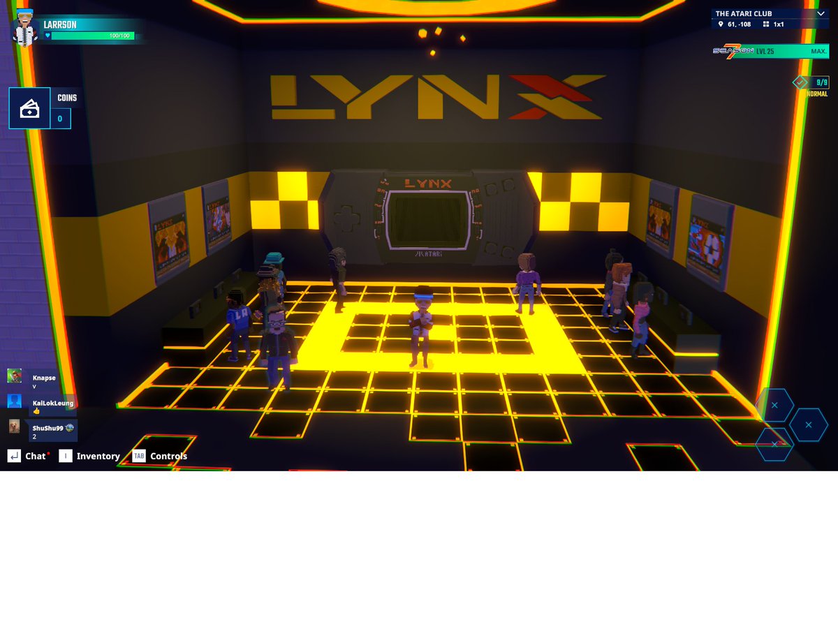 BarcaTopone's tweet photo. Lynx console found in The Sandbox Season 7. Retro swag selfie time. @TheSandboxGame  https://t.co/tsZIohvWSr #Season7 https://t.co/qqwIcBCdtH