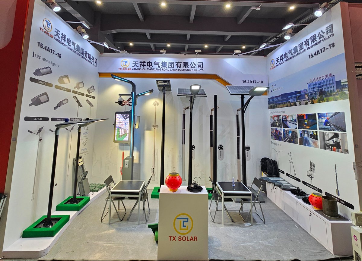 txlightinggroup's tweet photo. We're ready at the Canton Fair! 🌆
Our booth number: HALL C 16.4A17-18 📍
Welcome to visit our exhibition tomorrow! Many new solar street lights are waiting for you to see. 🤝
#CantonFair #StreetLight #LEDStreetLight #SolarStreetLight #OutdoorLighting #GardenLight #HighMastLight https://t.co/xdPVandMYy