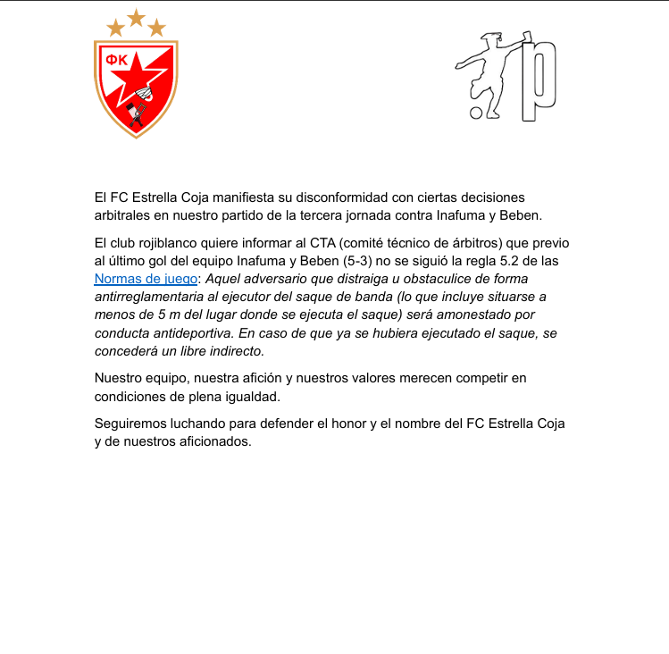 FC Estrella Coja tweet media