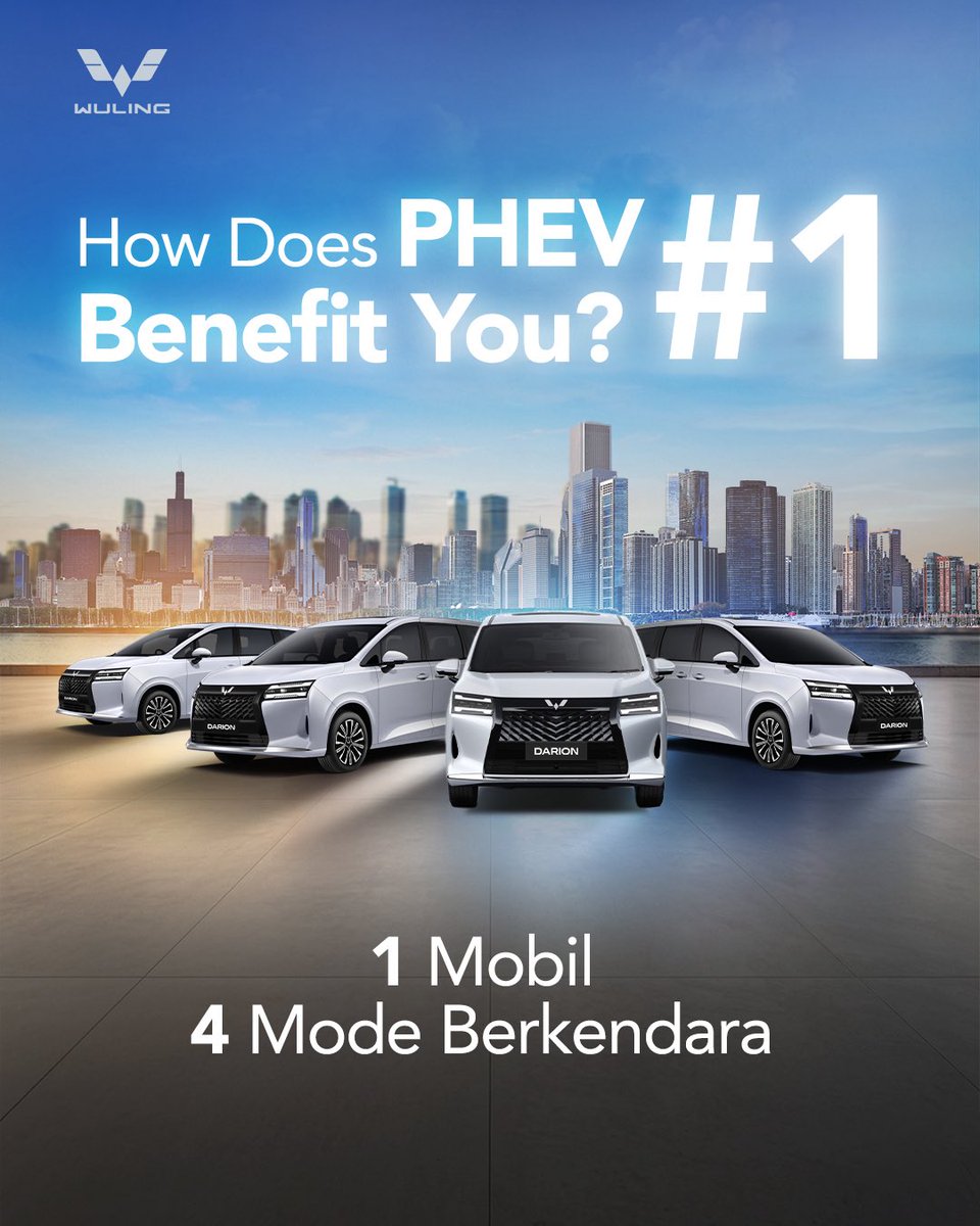 WulingMotorsID's tweet image. Dalam satu perjalanan, kebutuhan bisa berbeda-beda.

Kadang cukup pakai listrik, kadang butuh tenaga lebih untuk jarak jauh.

#WulingMotors #DriveForABetterLife #DriveForAGreenLife #Darion #Eksion