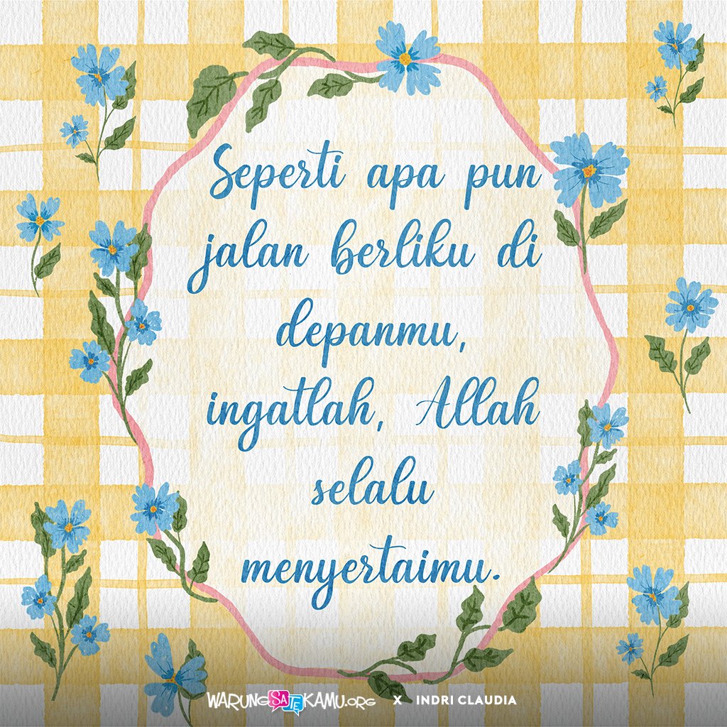 warungsatekamu's tweet image. Terima kasih, Tuhan Yesus, karena Engkau membuka jalan bagi kami untuk menyeberangi setiap sungai kesulitan yang kami hadapi, termasuk penyeberangan terakhir menuju kehidupan kekal.

Kontribusi oleh Indri Claudia.

#WarungSaTeKaMu #quote #christian #art #TGIF