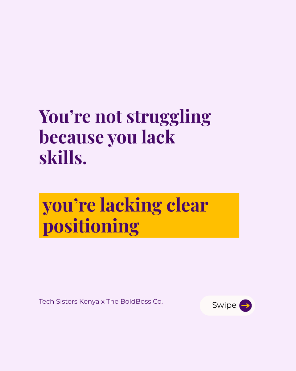 TechSistersKE's tweet photo. In 30 days, transform one key career asset (CV, LinkedIn, or Portfolio) into a job-ready tool aligned to a real opportunity so you can position yourself more competitively for interviews.
🧵 https://t.co/LQlZYD3TRB