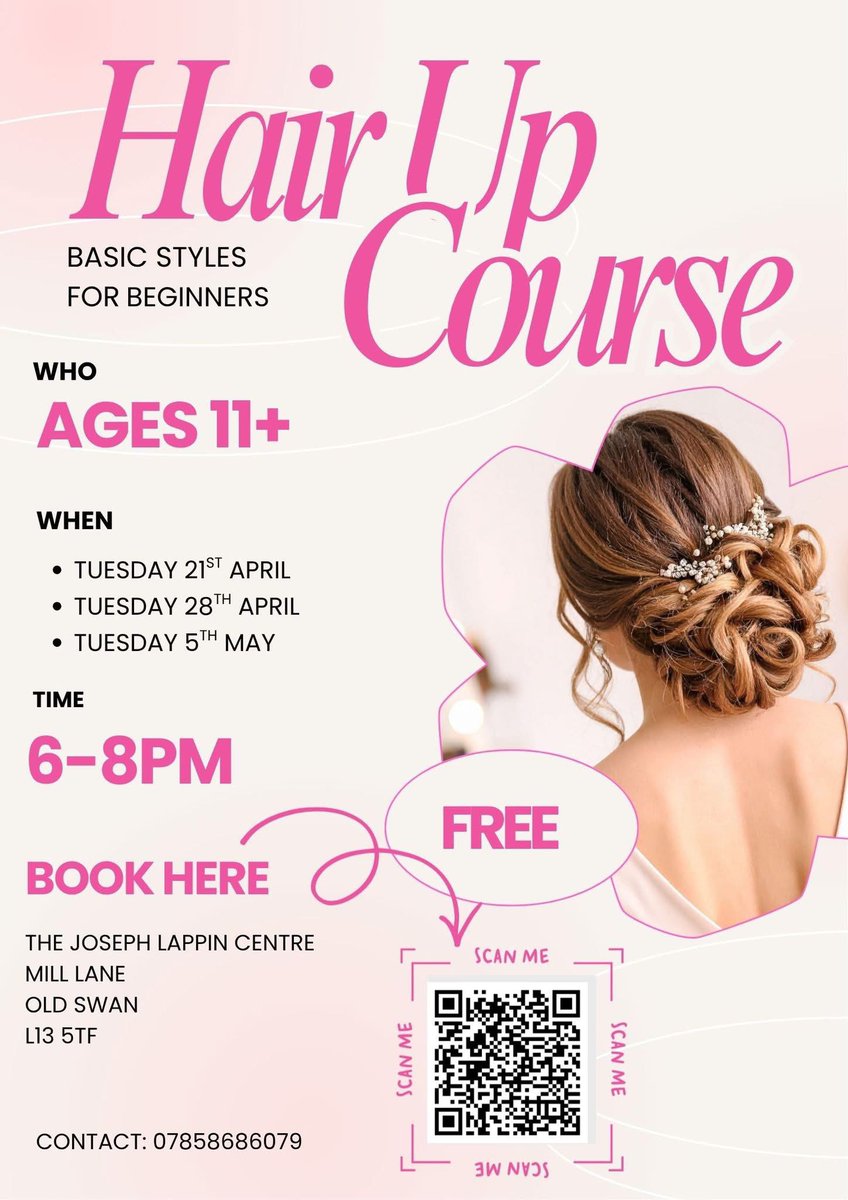 DeafActive's tweet photo. 📢 Youth Club Update 📢

We’re excited to announce two fun courses for our youth club!
💇‍♀️ Hair Up Course
🎱 Pool Tournament

🕕 Time: 6:00pm – 8:00pm
📅 Day: Starting Tuesday 21st April
👥 For young people aged 11+

Have a look at the Information on posters below.

Come along!! https://t.co/cbiNXxjZlP