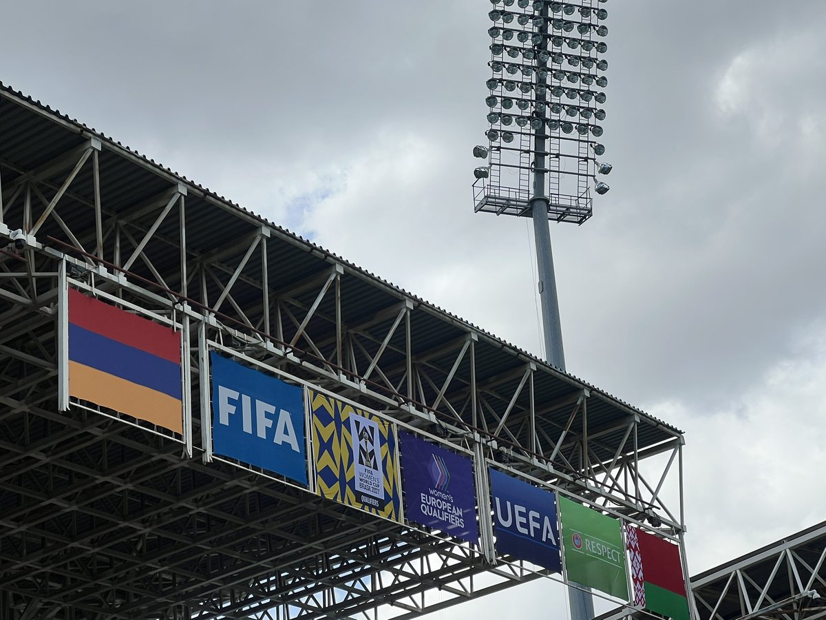scottsas's tweet photo. #scenesetter FIFA Women’s World Cup qualifiers Armenia v Belarus https://t.co/mk6L1MAZAT