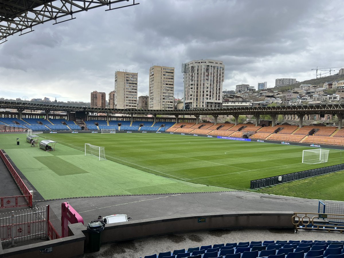 scottsas's tweet photo. #scenesetter FIFA Women’s World Cup qualifiers Armenia v Belarus https://t.co/mk6L1MAZAT