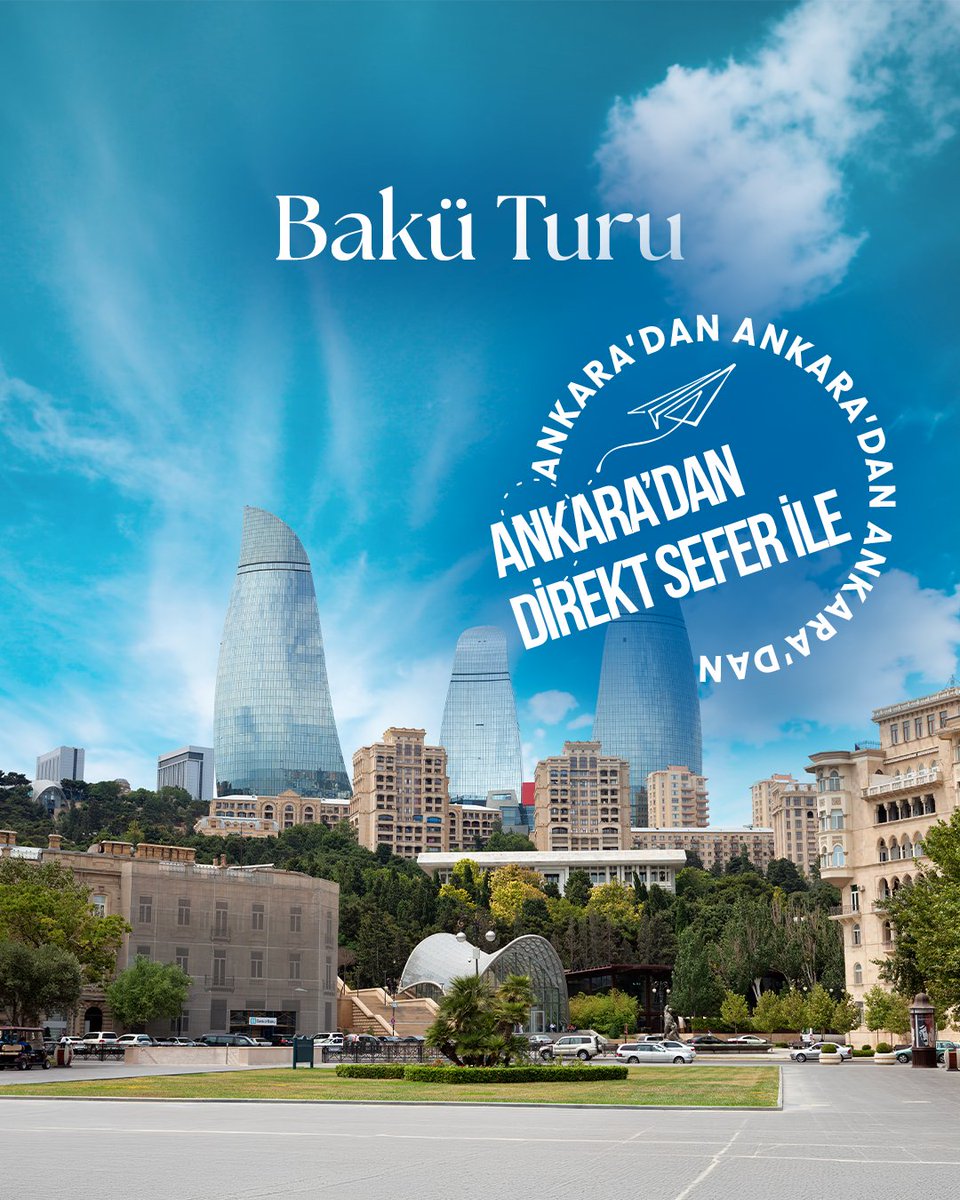 gitmeklazimcom's tweet photo. Ankara’dan direkt uçuşla Bakü’nün ışıltılı dünyasına!

Doğu ile batının zarif bir şekilde buluştuğu Bakü, tarihi dokusu ve modern şehir silüetiyle seni bambaşka bir atmosfere davet ediyor. 

https://t.co/RjdnzSNO4A

#GitmekLazım #GezgininAkıllıTercihi #Bakü #Azerbaycan https://t.co/LE6A5I7jog