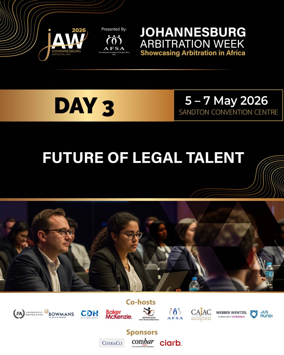AFSAJAW2026's tweet photo. Day 3 of JAW 2026 brings together emerging legal   talent and key insights from the week.

View programme: https://t.co/ozM5Mklntc

Register today: https://t.co/wM98vbNMhv
 
  #JAW2026 https://t.co/xNDJwv4RIh