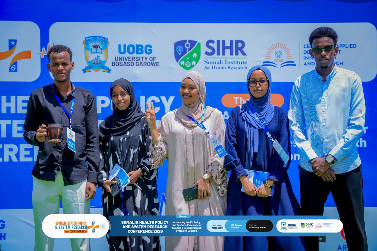 UOBGarowe's tweet photo. The Somalia Health Policy and Systems Research Conference is progressing smoothly, organized by Bosaso University’s Center for Development, Innovation, and Research in Garowe. 

#SHPSTR2026 #UHC #SomaliaHealthPolicy #HealthSystemsResearch https://t.co/2p5VdgWFpk