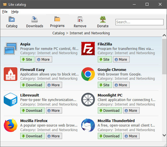 r57zone's tweet photo. Updated catalog of open, free &amp; useful apps - LiteCatalog.
⭐Better archive extraction + progress. Fixed some bugs.  
⭐Search clear now returns to directory view.  
⭐Improved language detection &amp; translations.  
⭐Improved installer.
🚀https://t.co/fMKoPuAK5s https://t.co/F0rQFSM0u8